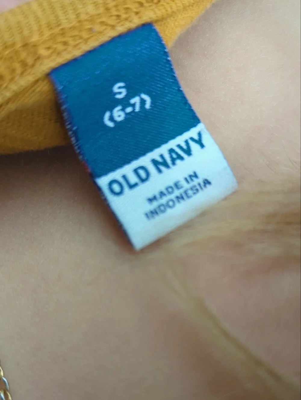 Old Navy Girls' Cropped Mustard Knot Front Tee - Yellow